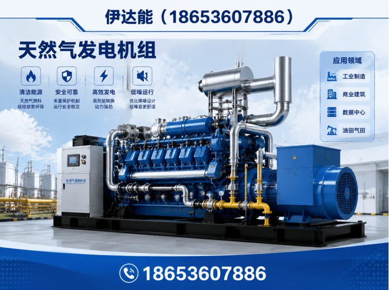潍坊滨海经济技术开发区气代油发电机组展示图