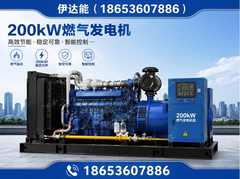 潍坊滨海经济技术开发区250kW锡柴天然气发电机展示图